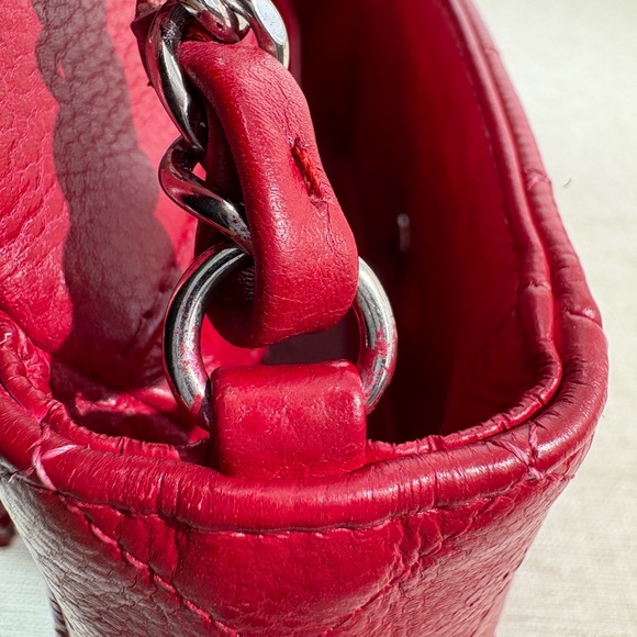 SOLD - CHANEL Red Caviar Quilted Classic Flap Bag Small SHW - Picture 13 of 17
